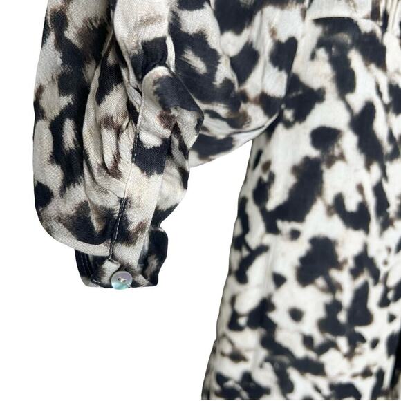 New Women’s Rails Tyra Blurred Cheetah Dress Size M - Picture 3 of 14